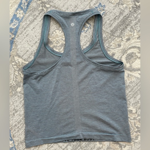 Lululemon Swiftly Tech Racerback 2.0 *Race Length Tetra Stripe Rhino Grey / - Picture 5 of 7